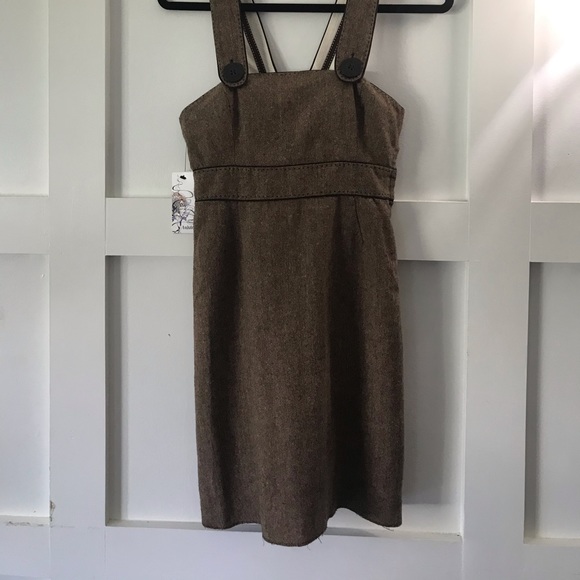 Very cute tweed  overalls/dress - Picture 3 of 7